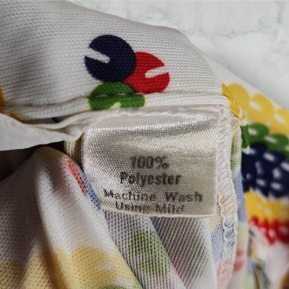 Vintage 70s Lily Dache Rainbow Print Disco Top Oversized XL–2X Pride Style - Picture 13 of 13